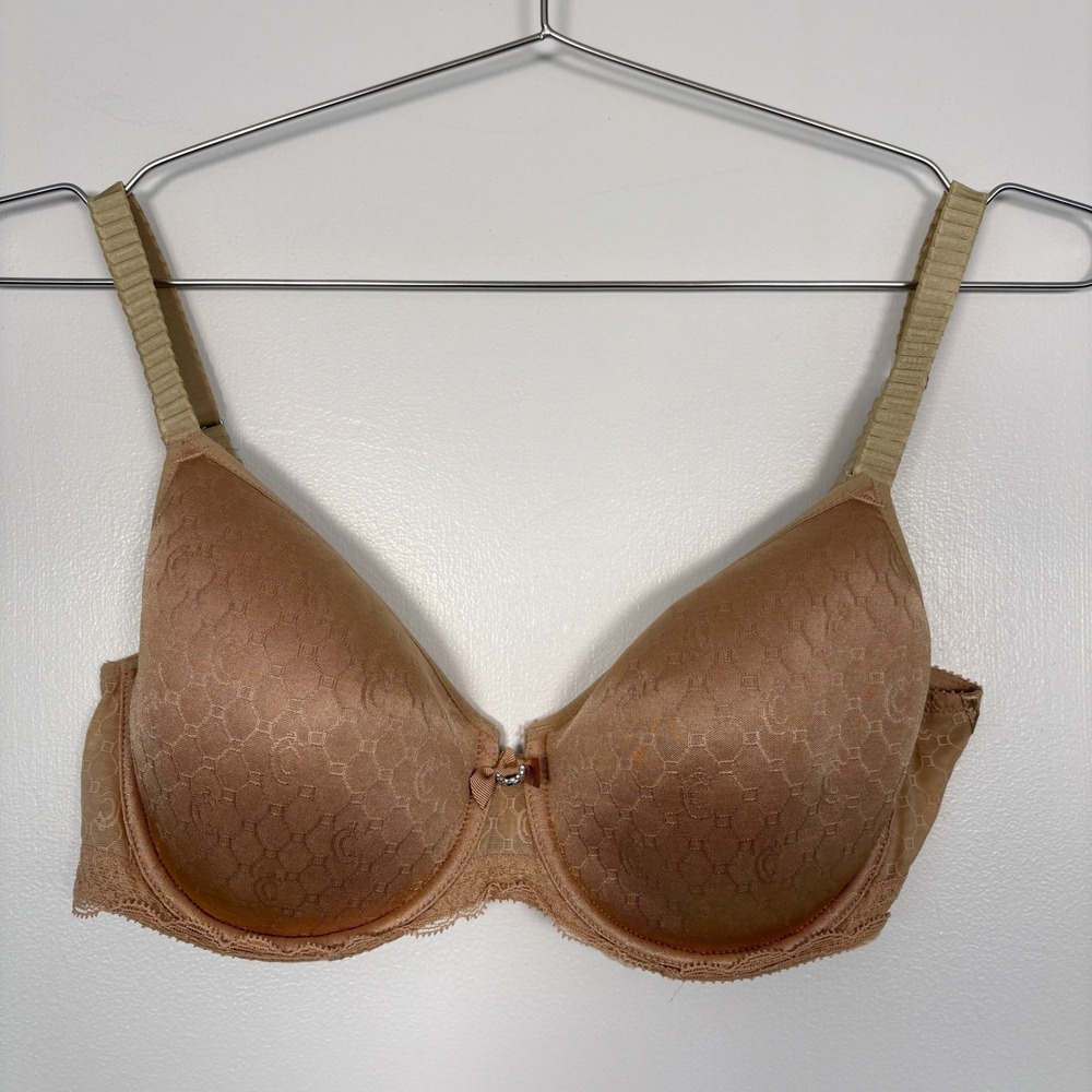 Chantelle Women Bra 38C Tan C Magnifique Seamless Unlined Minimizer 3585